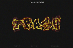 Graffiti Gold Text Effect Photoshop Template Product Image 1