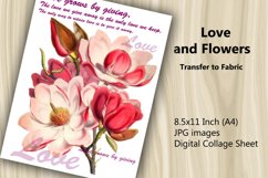 Transfer to Fabric Sheet - Love and Flowers Product Image 1