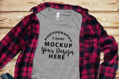 Bella Canvas 3001 Mock-up Bundle Buffalo Plaid style Product Image 3