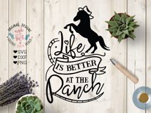 Life is Better At the Ranch Cut File and Sublimation File Product Image 1