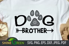 Dog SVG - Dog Brother - Floral Mandala Paws DXF EPS JPEG Product Image 1