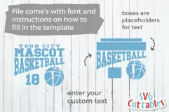 Basketball SVG | Basketball Template 0021 | Shirt Design Product Image 6