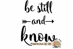 Be still and know SVG Christian quote svg God quote svg dxf Product Image 3