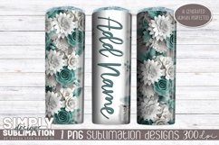 3D Seamless Sublimation Skinny Tumbler Wrap| 20oz | Png Product Image 2
