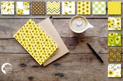 Sunflower patterns, Sunflower papers AMB-1428 Product Image 2