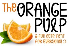 Web Font Orange Pulp Sweet and Tasty Font Product Image 1