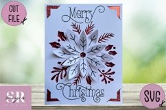 3D Christmas insert card design| Paper cutting | Cricut Joy Product Image 2