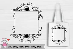 Floral Wreaths SVG, Floral Monograms SVG Product Image 2
