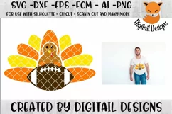 Football Turkey SVG for Silhouette, Cricut, Scan N Cut Product Image 1