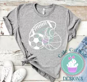 Sport Balls, Basketball, Baseball, Volleyball, Football svg Product Image 2
