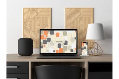abstract vector background. rounded square shape Product Image 2