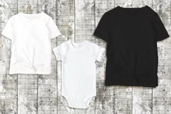 Shirt mockup male female baby bodysuit mock up Product Image 1