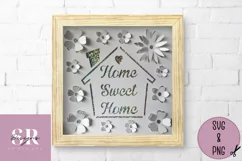 3D Home sweet home card | Paper cutting | Home sweet home Product Image 1