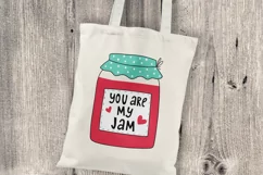 Love SVG, Wedding SVG, You are my jam. Jar with jam SVG. Product Image 2