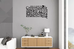 South Dakota Mandala SVG File - Home is Where the Heart Is Product Image 3