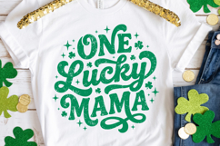 One Lucky Mama svg | St Patricks Day svg Product Image 3