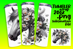 Custom 20oz Tumbler Design , Horse Product Image 1