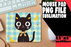 Charming Cat Mouse Pad Design PNG Product Image 1