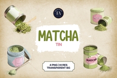 Matcha Tin Clipart 4 PNG Product Image 1