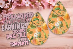 Stunning Fruit Pattern Teardrop Earring PNG Product Image 1