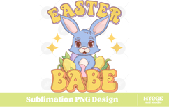 Easter Bunny Sublimation DTF Chick Farm Hip Hop Spring Joy Product Image 1