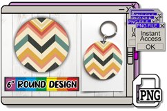 Serene Landscapes: Round Sublimation Patterns Delights Product Image 1