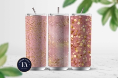 Pink Gold Shimmer Digital Paper, Glitter Texture Product Image 2