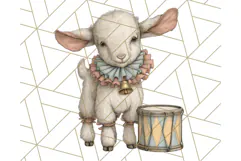 Vintage Carnival Animals Clipart PNG, Retro Circus Elements Product Image 2