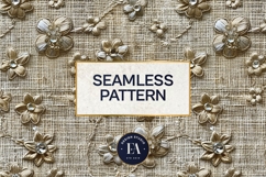Crystal Embroidery Texture | Luxury Beaded Fabric Pattern Product Image 3