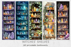 Witchy Printable bookmarks, Apothecary bookmark sublimation Product Image 1