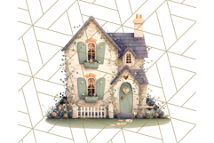 Whimsical Cottagecore Cottage PNG Clipart, Fairy House Png Product Image 2