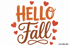 Hello Fall Svg | Halloween Svg | Svg Cut Files Product Image 1
