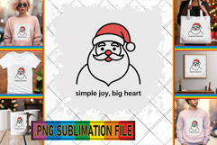 Joyful Sublimation TSHIRT Art, Funny Santa Product Image 1