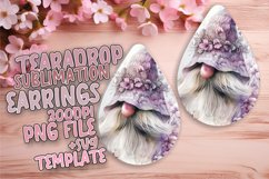 Enchanting Gnome Elegance: Sublimation Teardrop Magic Product Image 1