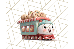 Christmas Train Ride PNG Clipart with Yeti and Elves Product Image 2