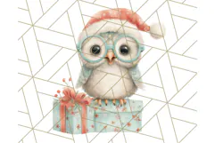 Coral and Aqua Christmas Clipart PNG, Pastel Holiday Art Product Image 2