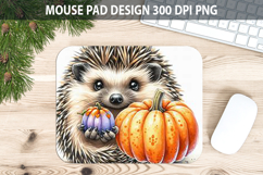 Hedgehogs Mouse pad Sublimation - Thanksgiving Animal PNG Product Image 1