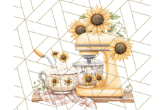 Cottagecore Kitchen Mixer, Apron PNG Clipart, Retro Floral Product Image 2