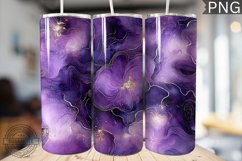 Purple Luxury Alcohol Ink Tumbler Wrap -High Quality 300 Dpi Product Image 1