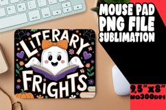 Unique Mouse Mat Sublimation Style, Ghost Books Product Image 1
