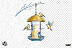 Summer Birds Garden Clipart Product Image 1