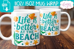 Summer wrap PNG sublimation BUNDLE, Beach mugs bundle PNG Product Image 8