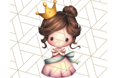Princess Clipart PNG, Cute Royal Girl Clip Art Product Image 2