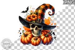 Halloween Skull Sublimation - Clipart PNG Design Product Image 1