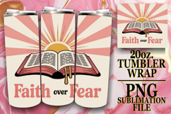 Heartfelt Sublimation 20oz tumbler wrap, Christian Product Image 1