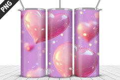 Lovely Hearts Tumbler Design | Valentine&#039;s Day Tumbler Wrap Product Image 1