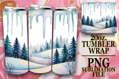 Bright mornings 20oz tumbler wrap, Winter Product Image 1