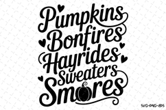 Pumpkin Bonfires Svg | Halloween Svg | Svg Cut Files Product Image 1
