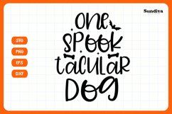 Funny Halloween Dog Bandana Quote SVG | Spooktacular Dog Product Image 3