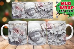 Snowy Whirl Christmas Mug Sublimation | 11oz &amp; 15oz Product Image 1